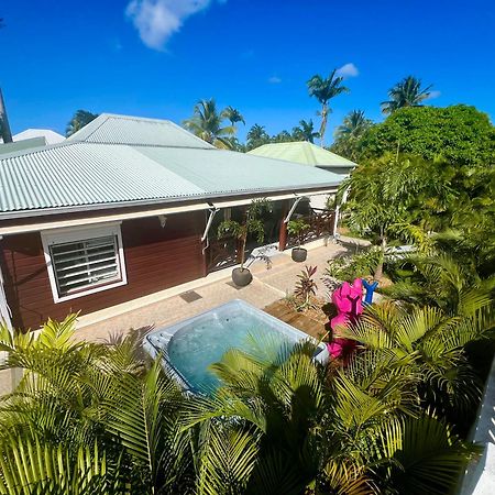 Villa Simeon Saint Francois Avec Piscine Privee Et Jacuzzi Proche Plage Exterior photo