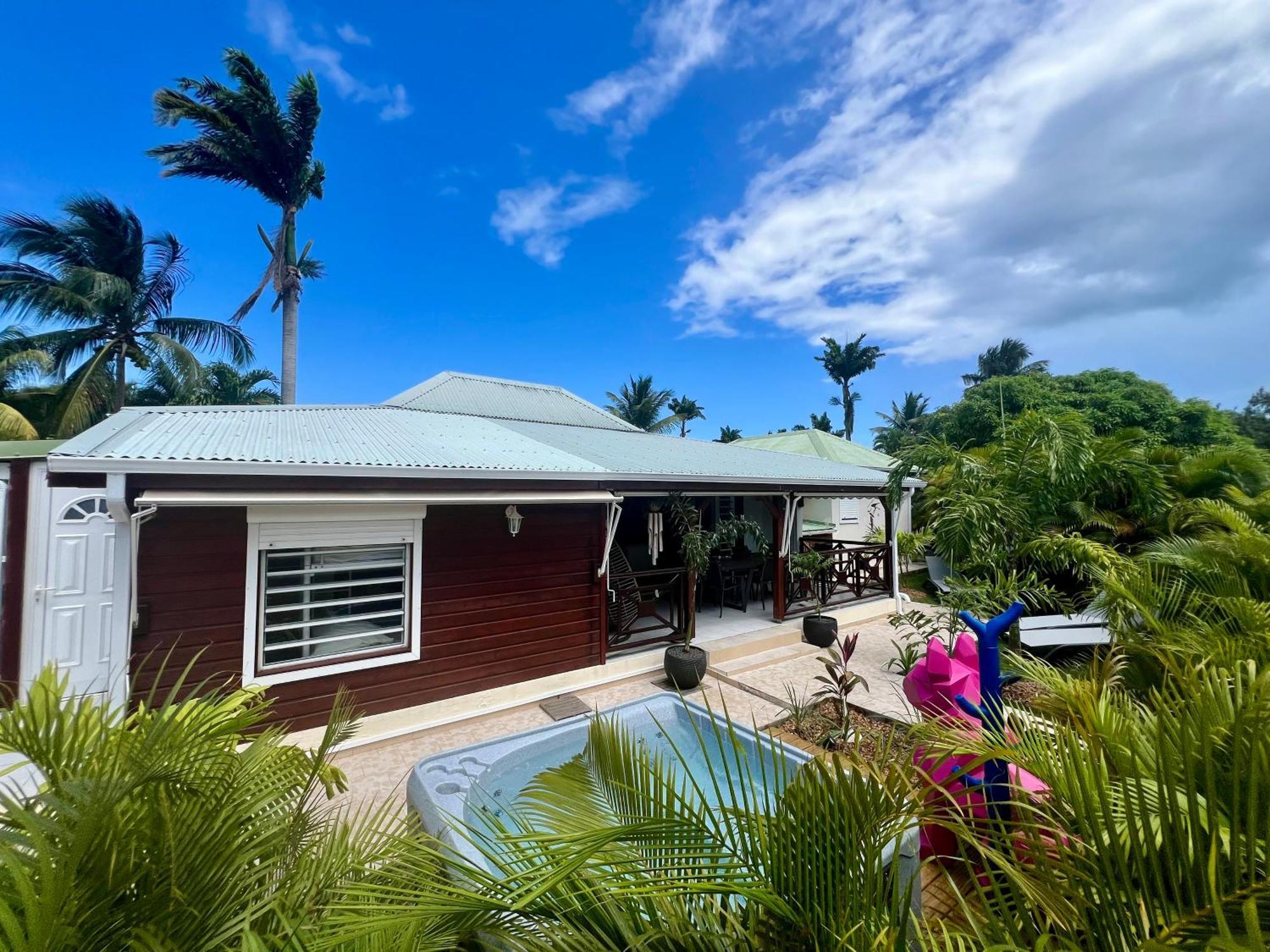 Villa Simeon Saint Francois Avec Piscine Privee Et Jacuzzi Proche Plage Exterior photo