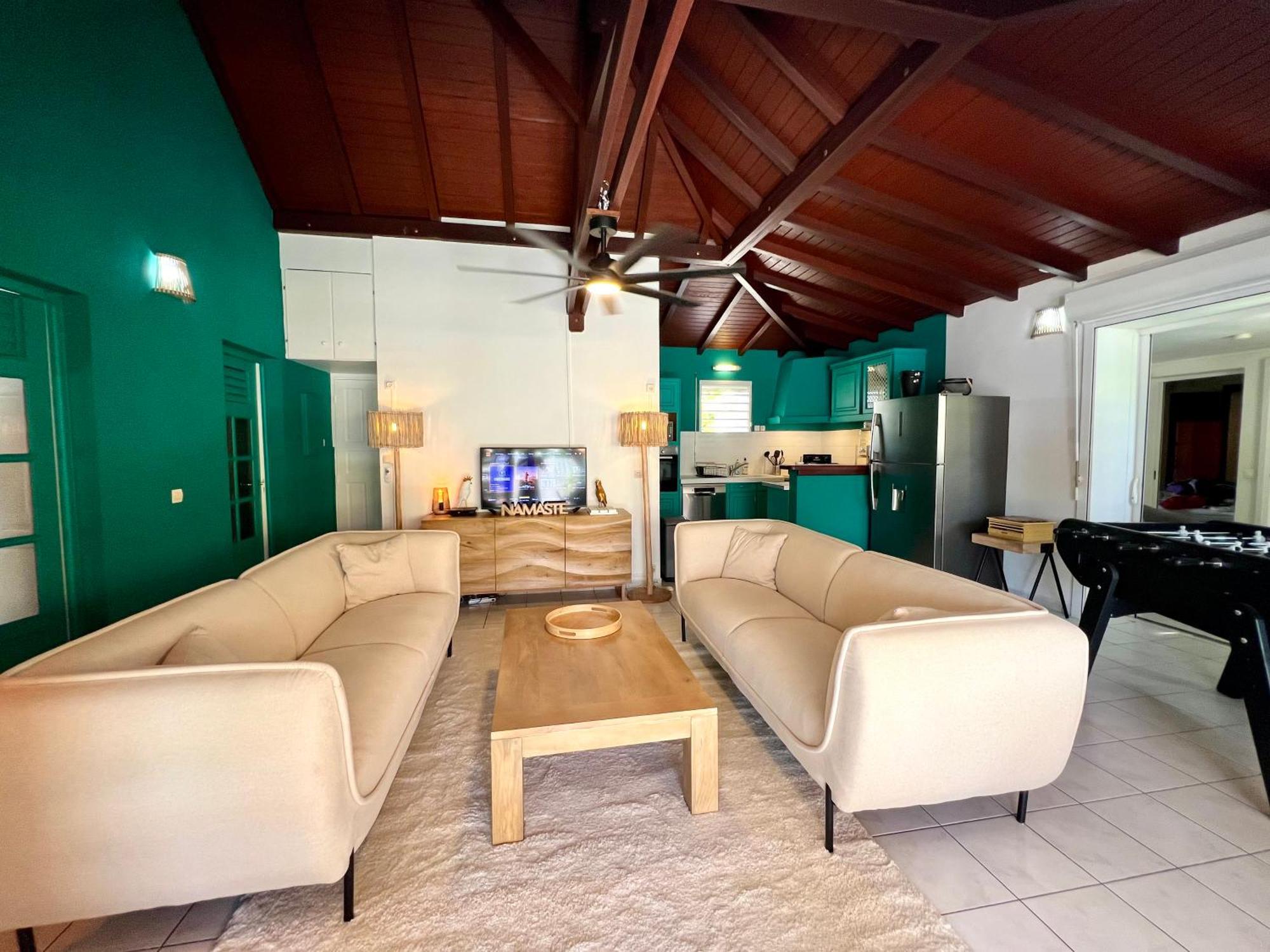 Villa Simeon Saint Francois Avec Piscine Privee Et Jacuzzi Proche Plage Exterior photo